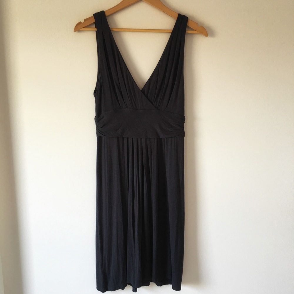 LOFT Sleeveless V-Neck Midi Dress